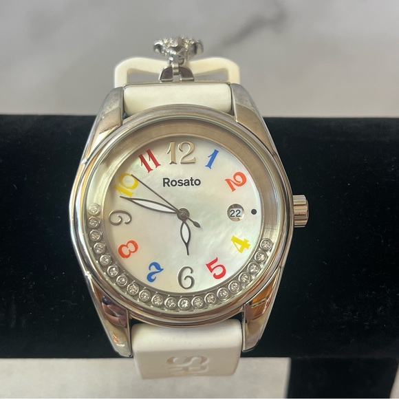 Rosato Bags Time by Rosato White Tone Quartz Analog Ladies Watch - Picture 2 of 16